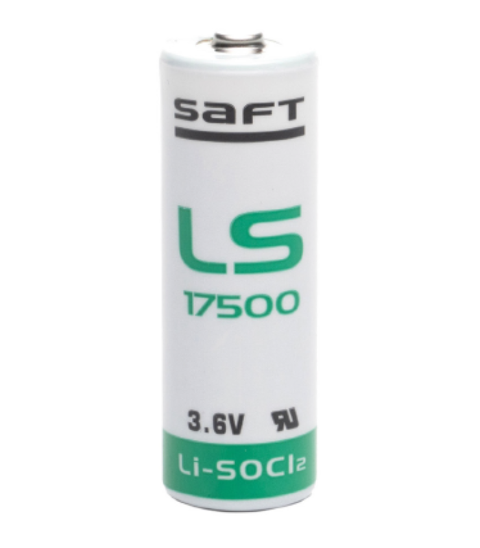 Pila Litio SAFT LS17500 Misura A 3,6V 3600mAh - Batteria Al Litio SOCl2 Con Poli