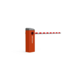 Barrier gates with straight boom pole and arrow indicator