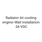 Radiator kit cooling engine – Wall installation 24 VDC