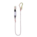 Shock Absorb Lanyard With Scaffolding Hook