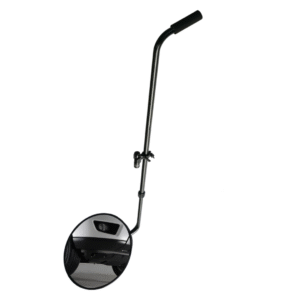 UV200 Under Vehicle Search Mirror, UNIQSCAN UV200, UV200 Inspection Mirror, Under Vehicle Search Mirror, Under Vehicle Inspection Mirror, Under Vehicle Security Mirror, Under Vehicle Inspection Tool, Under Vehicle Search Equipment, Under Car Inspection Mirror, Vehicle Inspection Mirror, Vehicle Search Mirror, Vehicle Undercarriage Inspection Mirror, Vehicle Chassis Inspection Mirror, Under Vehicle Inspection System, Portable Under Vehicle Mirror, Portable Inspection Mirror, Handheld Inspection Mirror, Telescopic Inspection Mirror, Extendable Inspection Mirror, Adjustable Inspection Mirror, Convex Inspection Mirror, Acrylic Inspection Mirror, Wide Angle Inspection Mirror, LED Inspection Mirror, Illuminated Inspection Mirror, 9 LED Inspection Mirror, Lightweight Inspection Mirror, Heavy Duty Inspection Mirror, Durable Inspection Mirror, Mobile Vehicle Inspection Tool, Vehicle Security Inspection Equipment, Car Bomb Inspection Mirror, Vehicle Threat Detection Tool, Contraband Inspection Mirror, Security Checkpoint Inspection Mirror, Border Security Inspection Equipment, Customs Vehicle Inspection Tool, Police Inspection Mirror, Law Enforcement Inspection Equipment, Military Vehicle Inspection Tool, Embassy Security Equipment, Government Security Equipment, Critical Infrastructure Security, Airport Security Inspection Tool, Seaport Security Equipment, Logistics Security Inspection, Truck Inspection Mirror, Bus Inspection Mirror, Commercial Vehicle Inspection Mirror, Fleet Vehicle Inspection Tool, Manual Vehicle Inspection Equipment, Anti Terrorism Inspection Mirror, Bomb Detection Inspection Mirror, Tactical Inspection Equipment, Security Patrol Equipment, Vehicle Search Equipment, Portable Security Inspection Tool, Under Chassis Inspection Mirror, Security Guard Inspection Mirror, Industrial Inspection Mirror, Parking Security Inspection, Prison Security Equipment, Event Security Inspection Tool, Vehicle Access Control Equipment, Roadside Vehicle Inspection Tool, Professional Inspection Mirror, Easy Transport Inspection Mirror, Adjustable Aluminum Handle Inspection Mirror, Outdoor Security Inspection Tool, Search Mirror for Vehicles, Security Inspection Accessories, Vehicle Screening Equipment, UNIQSCAN Vehicle Inspection, UNIQSCAN Security Equipment, Under Vehicle Inspection Solutions, Portable Under Vehicle Search System. The UNIQSCAN UV200 is a portable under-vehicle search mirror featuring a 12-inch (30 cm) convex acrylic mirror, adjustable aluminum telescopic handle, and 9-LED illumination for effective inspection of vehicle undercarriages in low-light conditions. It is designed for use at security checkpoints, border crossings, government facilities, military bases, airports, and other high-security locations to detect suspicious objects, contraband, or tampering beneath vehicles