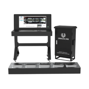 UV300-F, UNIQSCAN UV300-F, UV300-F Under Vehicle Surveillance System, UV300-F UVSS, Fixed Under Vehicle Surveillance System, Under Vehicle Surveillance System, Under Vehicle Inspection System, Under Vehicle Monitoring System, Under Vehicle Scanner, Automatic Under Vehicle Scanner, Underbody Vehicle Scanner, Vehicle Undercarriage Inspection System, Vehicle Chassis Inspection System, Under Car Inspection System, Under Vehicle Imaging System, Vehicle Underbody Scanner, Vehicle Undercarriage Scanner, Fixed UVSS System, High Resolution Under Vehicle Scanner, CCD Line Scan Camera, 2048 Pixel CCD Camera, 175 Degree Wide Angle Camera, Gigabit Ethernet Camera, Automatic Vehicle Inspection System, Vehicle Underbody Imaging, Under Vehicle Threat Detection, Vehicle Bomb Detection System, Vehicle Contraband Detection, Vehicle Modification Detection, Stowaway Detection System, Security Vehicle Inspection System, Automatic Vehicle Screening System, Vehicle Access Control System, License Plate Recognition UVSS, ANPR Integrated UVSS, Vehicle Identification System, Vehicle Image Comparison System, Vehicle Tracking System, High Speed Vehicle Scanner, Dynamic Vehicle Scanning, Real Time Under Vehicle Inspection, Automatic Image Capture System, Digital Under Vehicle Imaging, High Definition Vehicle Undercarriage Images, Intelligent Vehicle Inspection, Remote Vehicle Monitoring System, Image Archive System, BMP JPEG Image Storage, 22 Inch LCD Monitor, HD Vehicle Inspection Display, Windows Based UVSS, Stainless Steel Embedded Scanner, Embedded Under Vehicle Scanner, IP68 Waterproof UVSS, Heavy Duty Vehicle Scanner, 50 Ton Load Capacity, LED Illumination System, High Brightness LED Lighting, 100000 Hour LED Life, Vehicle Speed 1 to 60 kmh, Fast Vehicle Inspection System, Security Checkpoint Vehicle Inspection, Border Security Vehicle Scanner, Customs Vehicle Inspection System, Airport Vehicle Inspection System, Seaport Vehicle Inspection System, Military Base Vehicle Inspection, Government Facility Security, Embassy Security Equipment, Critical Infrastructure Protection, Police Vehicle Inspection System, Law Enforcement Vehicle Scanner, Prison Vehicle Inspection System, Logistics Center Vehicle Security, Industrial Facility Vehicle Inspection, Truck Inspection System, Bus Inspection System, Commercial Vehicle Inspection, Fleet Vehicle Inspection System, Vehicle Access Security Solution, Anti Terrorism Security System, Professional UVSS System, Permanent Under Vehicle Surveillance System, 24/7 Vehicle Inspection System, High Throughput Vehicle Inspection, Under Vehicle Security Equipment, Vehicle Security Solutions, UNIQSCAN Security Equipment, UNIQSCAN UVSS, Under Vehicle Inspection Solutions, Fixed Underbody Inspection System. The UNIQSCAN UV300-F is a fixed under vehicle surveillance system (UVSS) featuring a 2048-pixel CCD line scan camera, 175° viewing angle, IP68 waterproof embedded scanner, 50-ton load capacity, and sub-1-second image processing. It supports vehicle speeds up to 60 km/h, integrates with ANPR/license plate recognition, captures high-resolution undercarriage images, and is ideal for government facilities, military bases, airports, border crossings, embassies, ports, logistics hubs, and other high-security sites